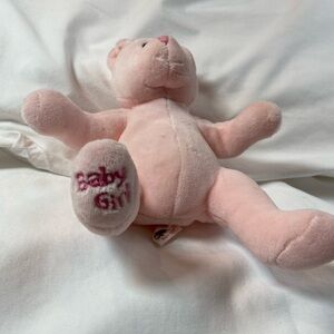 Pink Baby Girl‎ Small Teddy Bear Plush Stuffed Animal, TY